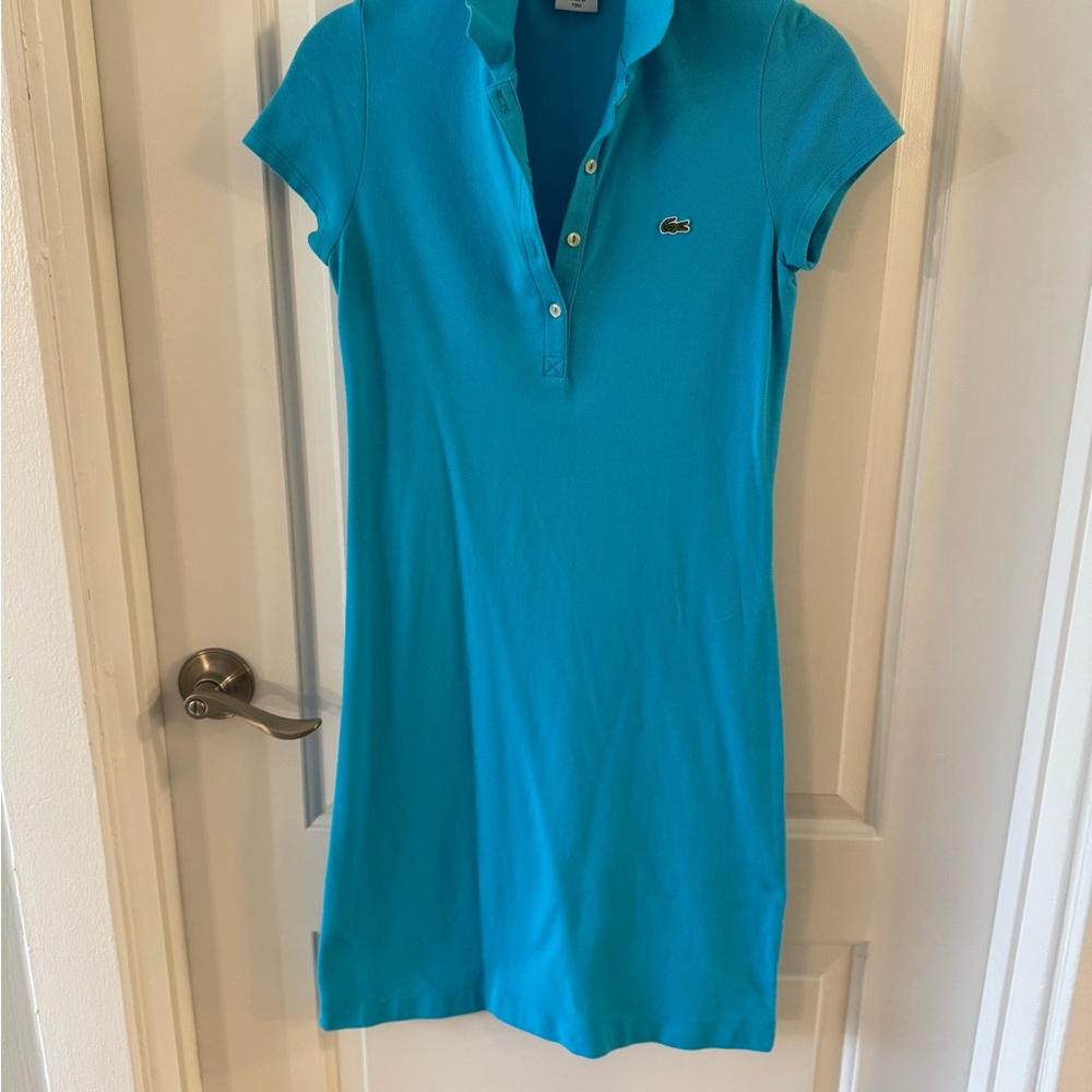 Lacoste Blue Polo Mini Dress Casual Resort Wear